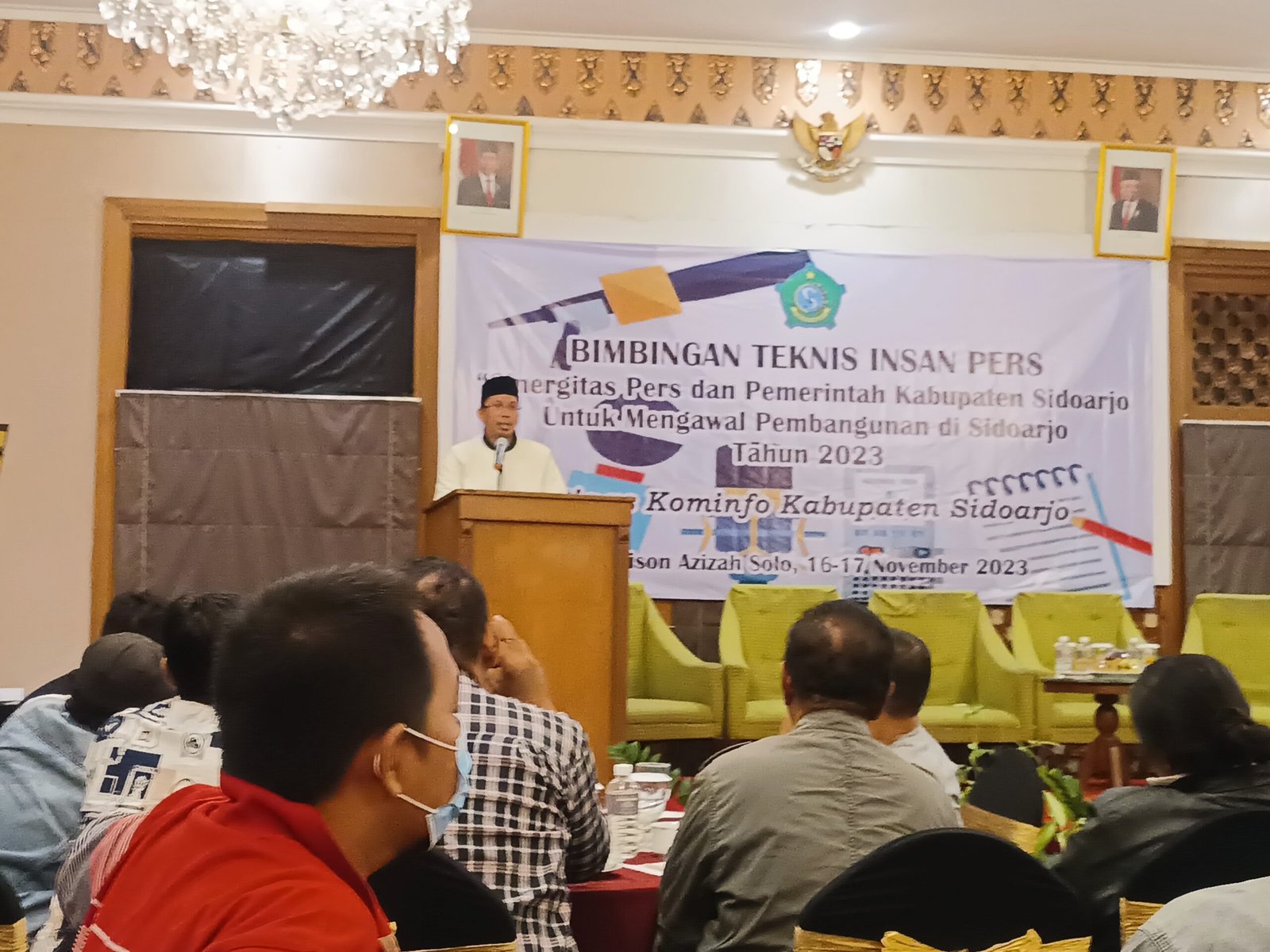 125 Jurnalis Sidoarjo Ikuti Bintek, Bupati Gus Muhdlor Sampaikan Sinergi Pentahelix, Meminta Pers Kawal Pembangunan Sidoarjo