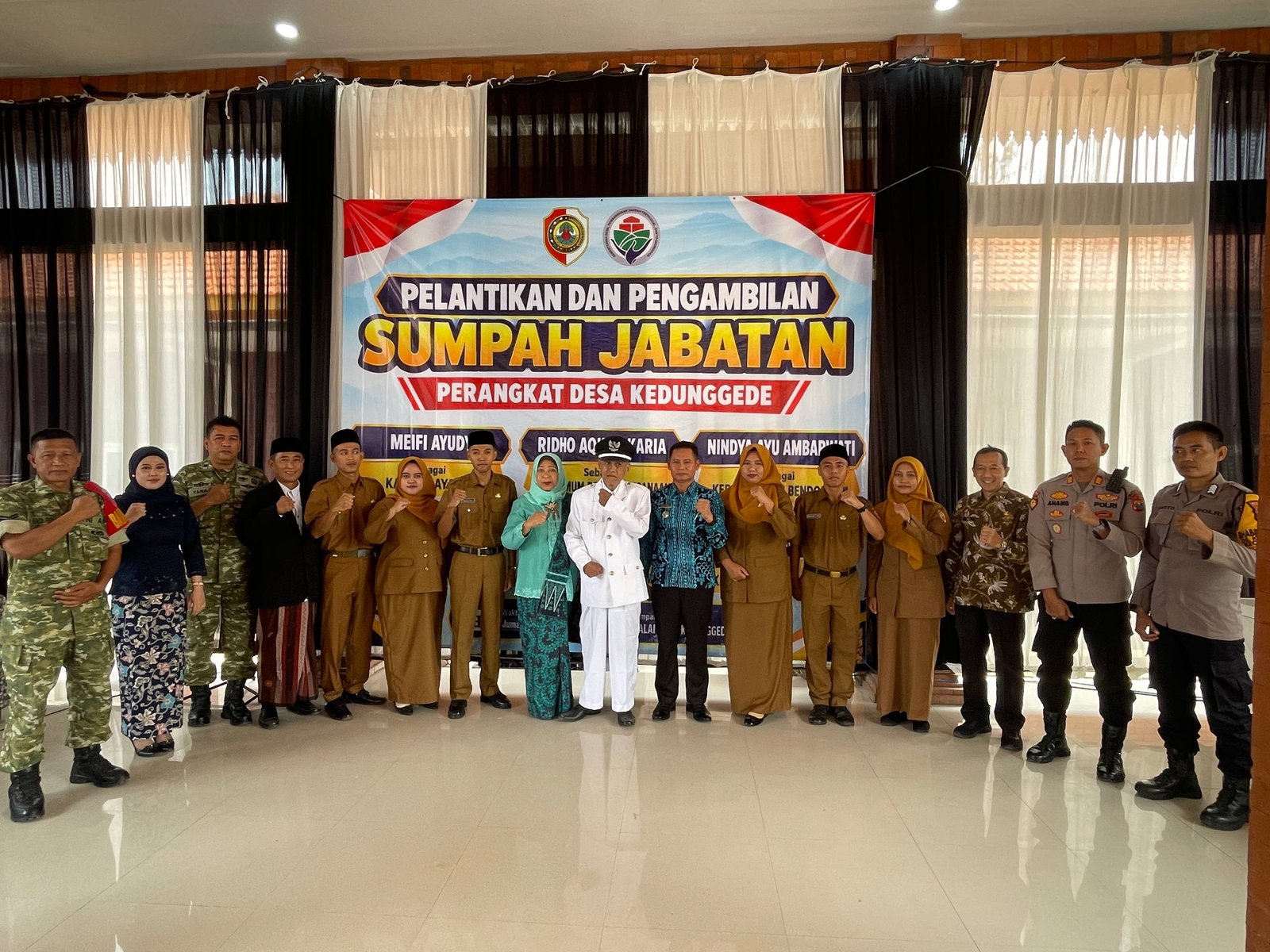 Pelayanan Desa Kedunggede Makin Lengkap, 6 Perangkat Baru Resmi Dilantik Kades Kedunggede