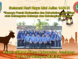 Kepala SMAN Ploso Jombang Mengucapkan Selamat Hari Raya Idul Adha 1444 H