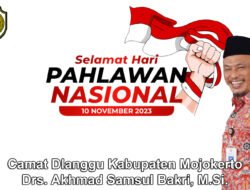 Camat Dlanggu Kabupaten Mojokerto Mengucapkan Selamat Hari Pahlawan Nasional
