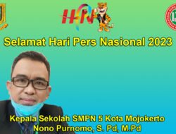 Kepala SMPN 5 Kota Mojokerto Mengucapkan Selamat Hari Pers Nasional 2023