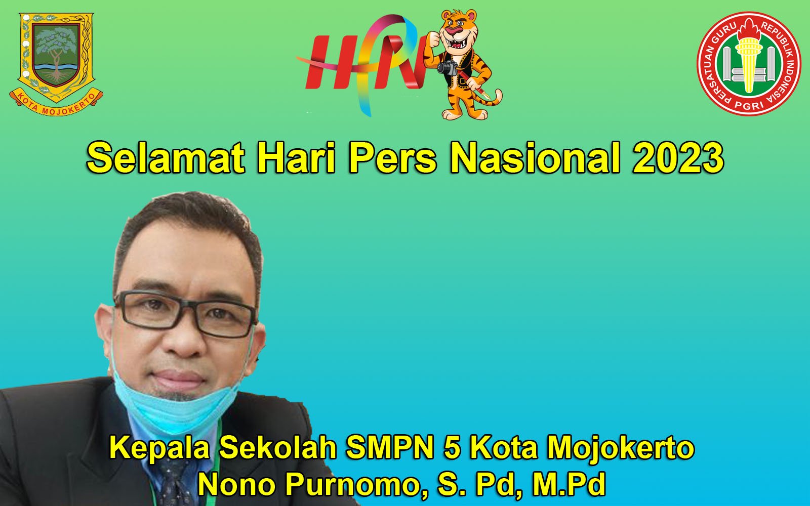 Kepala SMPN 5 Kota Mojokerto Mengucapkan Selamat Hari Pers Nasional 2023